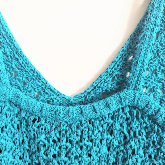 J.Crew Cropped V-Neck Sweater-Tank in Textured Pointelle, Retro Jade Green - Picture 8 of 13